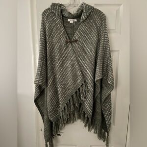 Simply Noelle Hooded Shawl Cape - one size